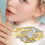 Bagues empilables en argent sterling 925 plaqué or rose pour 6