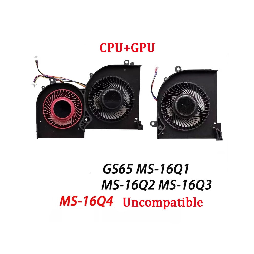 Laptop Cooler For Msi Gs65 Gs65vr P65 Ms-16Q2 16Q1 16Q3 16Q4 974856003297