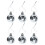 Christmas Balls 3.5 Inch Shatterproof 6 Pack Silver 1