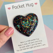 Valentine's Day Cards for Him and Her Heart Pocket Hug