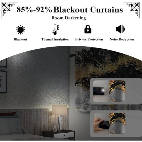 Camo Tree Blackout Curtains Forest Pattern Thermal Grommet