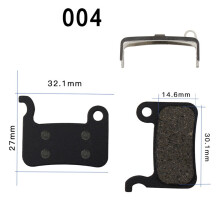 Mountain Bike Hydraulic Disc Brake Pads Resin 1 Pair VIQ-004