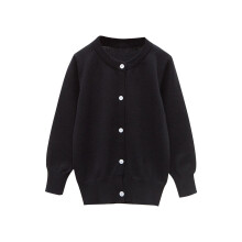 Knit Cardigan for Toddler Girls and Boys Black 8-9 Years
