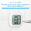 Vit inomhustermometer/hygrometer, 3 st 5