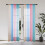 Rainbow Ombre Sheer Curtains Semi-Sheer Panel Set of Two 1