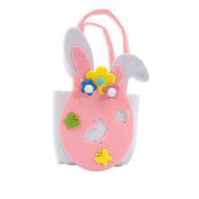 Easter Bunny Tote Bag for Egg Hunt and Candy Storage