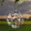 Solar Garden Pendant Light Copper LED Sphere 1 Pack 1