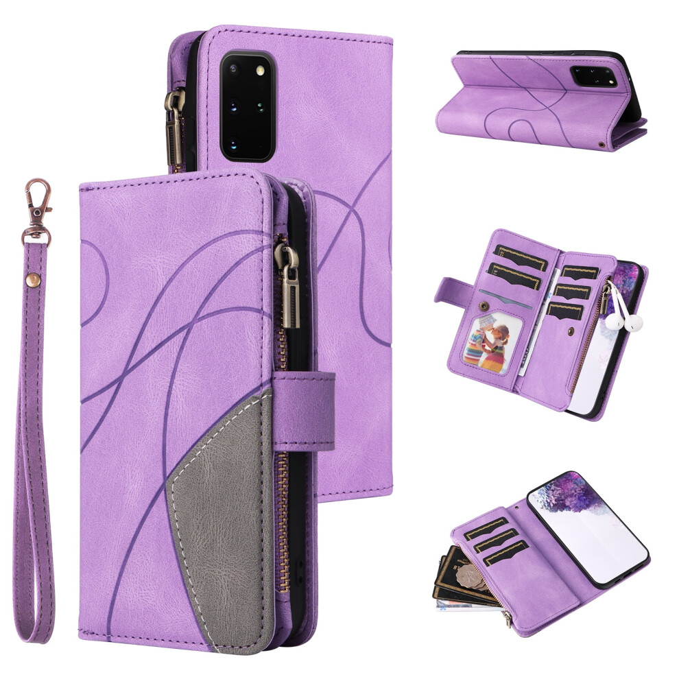 Pu Leather Folio Case For Samsung Galaxy S20 Plus 5G Purple 9122141659488