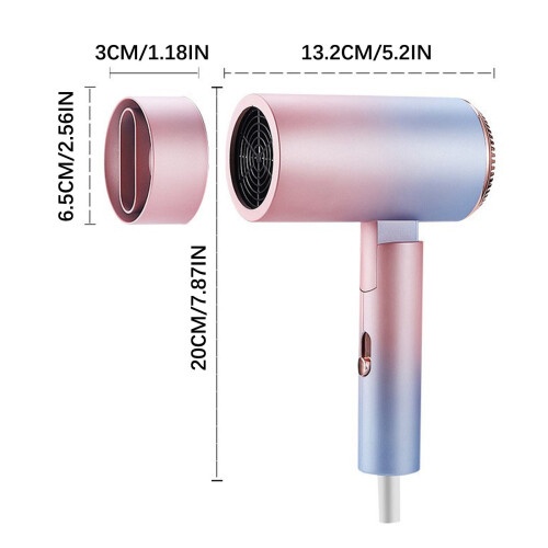 XIAOLE hair dryer 1000W ionic low-noise foldable 1