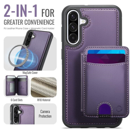JEEHOOD Samsung Galaxy A26 5G case purple RFID MagSafe 1