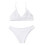Women's White Bikini Set Push-Up High-Cut Halter Two-Piece 6