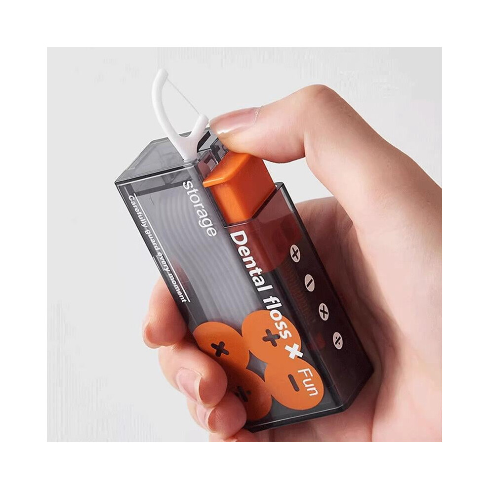 Refillable floss pick dispenser with 10 picks