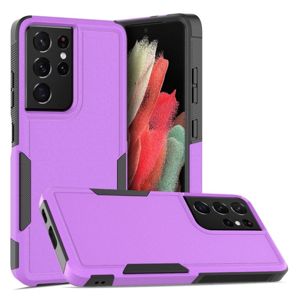 Defender Case For Samsung Galaxy S21 Ultra 5G Heavy Purple 9066521603770