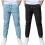 Boys Linen Pants Summer Chino Drawstring Trousers 1