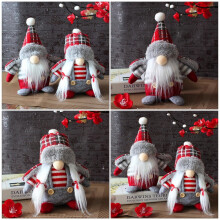 Gnome Doll Decoration Assorted Colors 2 pcs 7.5 x 4.3 x 2.8