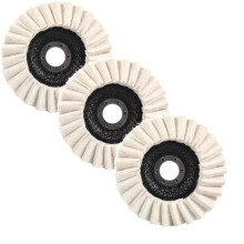 Wool Felt Flap Polishing Discs for Metal Marble Stone 3 pcs