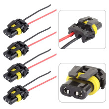 Headlight Fog Light Connector Wiring Harness 4 pcs