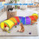 Rainbow Cat Tunnel with Ball and Peek Holes Foldable 4