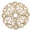 Golden Plastic Ceiling Medallion European Style 1