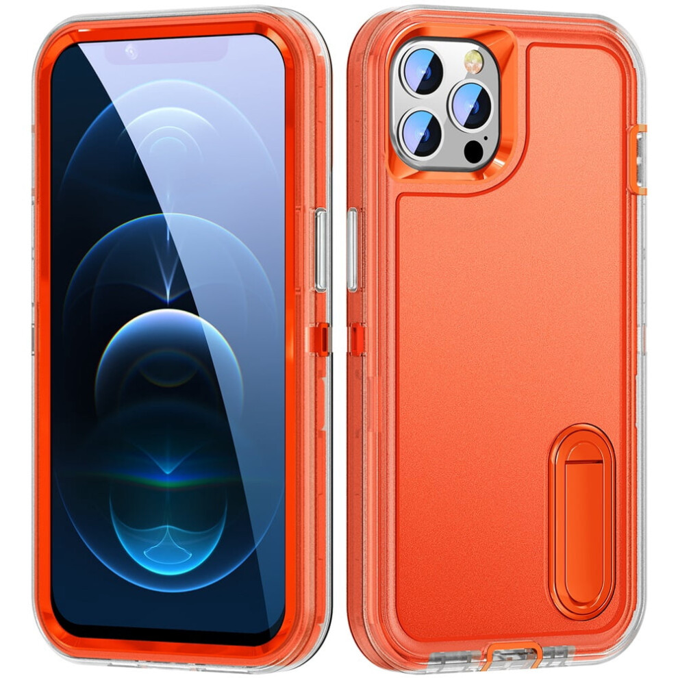 Iphone 12 Case With Kickstand Shockproof Orange 937196974641