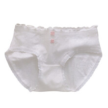 Girls' soft cotton briefs white 3-5 years