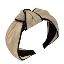 Women's Non-Slip Headband Fabric Hair Band Beige