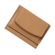 Women's Slim RFID-Blocking Leather Bifold Wallet – Brown