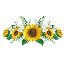 Flower Wall Sticker Decor Removable Waterproof for Living