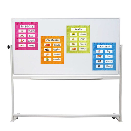 Whiteboard Pocket Chart Double-Sided Sentence Word Cards 1