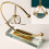 Crystal Ball Abstract Decorative Ornament Gold Iron Moon 7