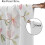 Flower Curtains Watercolor Pink Peach Blossom Pattern 6