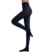 Thermal Tights Women Solid Navy High-Elasticity Pantyhose