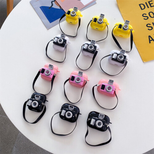Θήκη ακουστικών Mini Camera Shape Ανθεκτικό στις γρατσουνιές Φορητά ακουστικά συμβατά 2