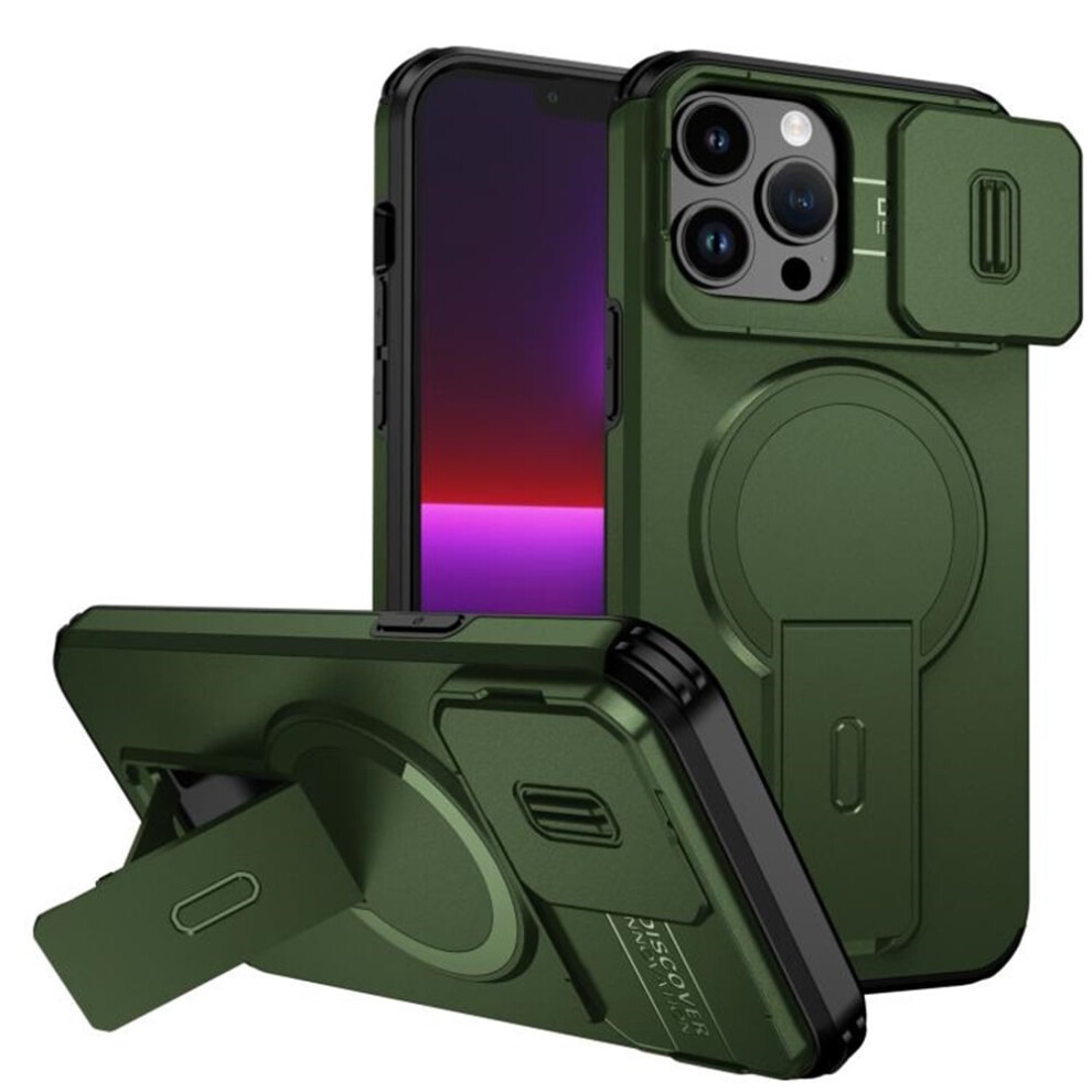 Iphone 13 Pro Max Case With Magsafe And Fold Stand Green 937196990634