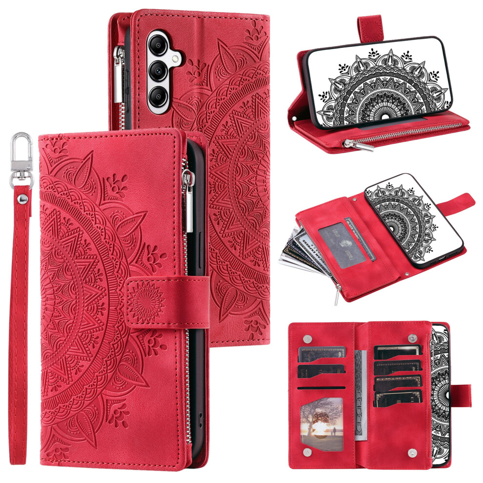 Samsung Galaxy S20 Fe Case Pu Leather Folio Red 9066521597604