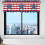 Independence Day Kitchen Valance Red Blue White Stars 1