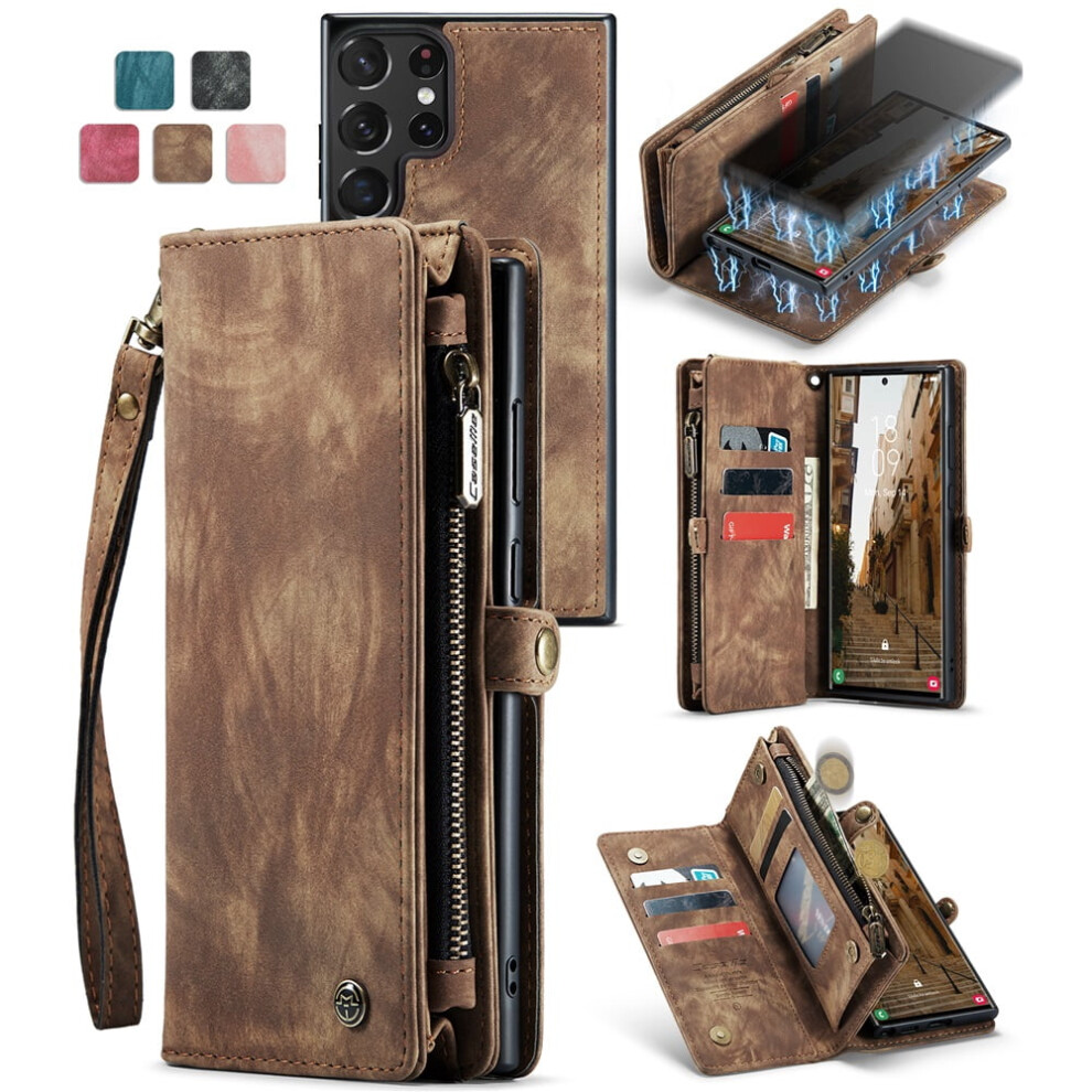 Caseme Leather Wallet Case For Samsung Galaxy S23 Ultra 5G 913211538432