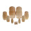 Matryoshka Nesting Dolls Unpainted Set Handmade 4