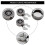 Rhinestone Cuff Button Covers for Men 1 Pair 2
