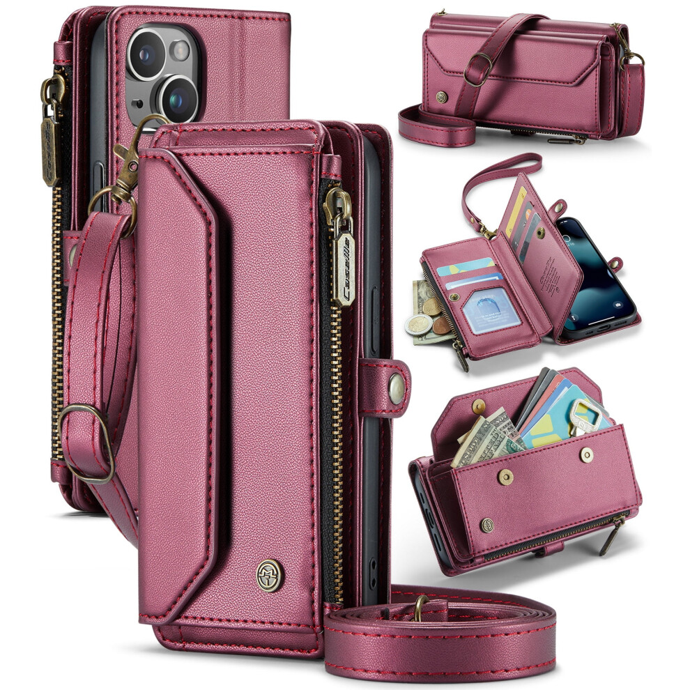 Caseme Leather Wallet Case For Iphone 13 Mini 5.4-Inch With 937196991839