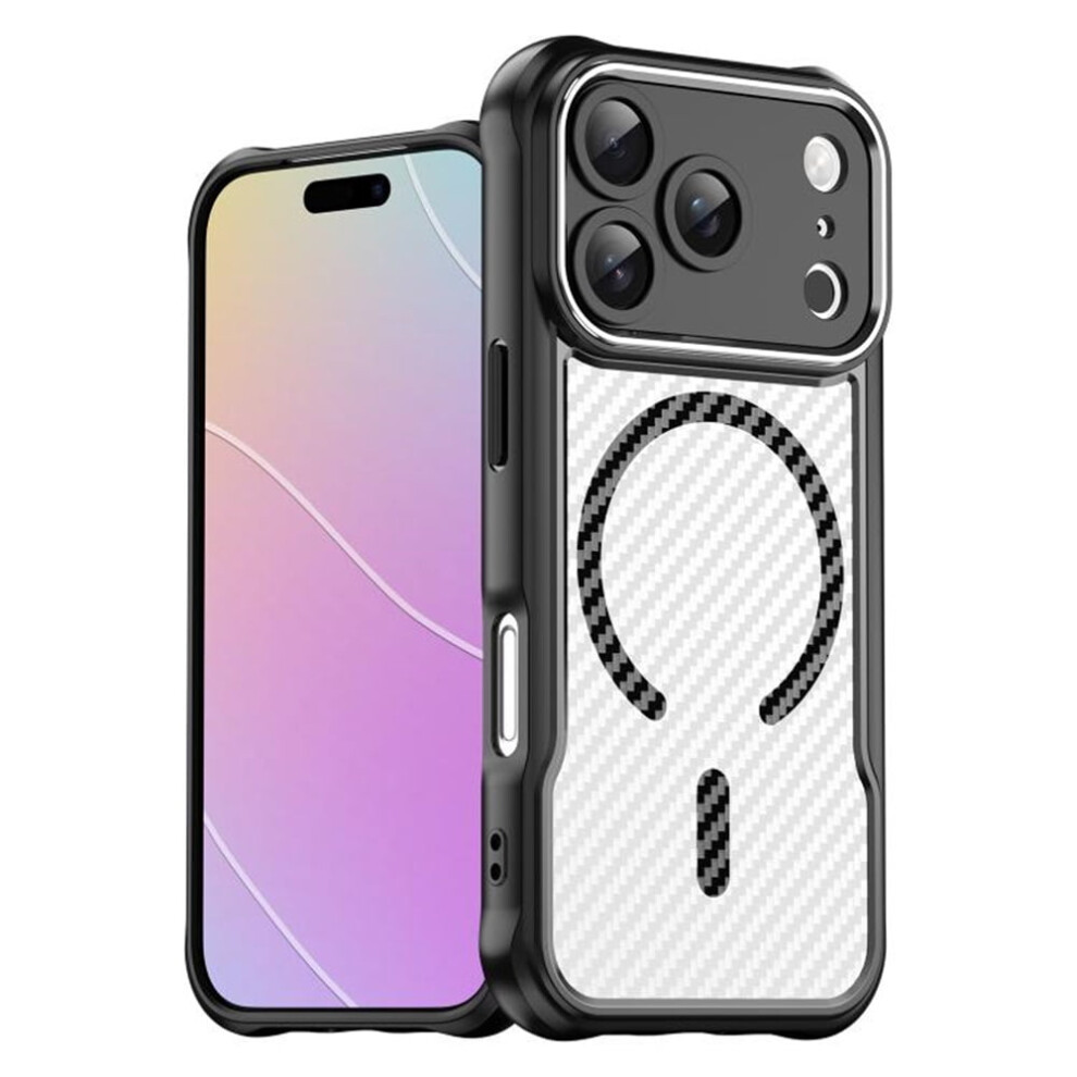 Carbon Fiber Magnetic Case For Iphone 17 Pro Slim Black 937196984602