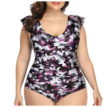 Costum de baie dintr-o singură piesă pentru femei, cu control al abdomenului, trunchi lung și curbat