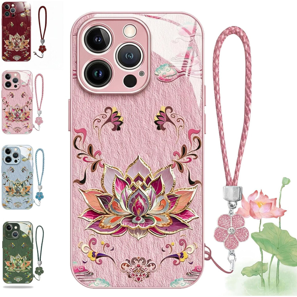 Dunhuang Lotus Lanyard Hard Case For Iphone 17Â12 Pro Max 937196970537