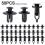 Car Body Trim Clips Plastic Nylon 50 pcs 2
