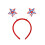 Women's Red White Blue Glitter Headband with Spinning Star 1