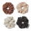 Satin Scrunchie XL for Thick Long Hair Coffee 1
