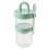 Salad Container Portable Leak-Proof Layered Bowl Green 1