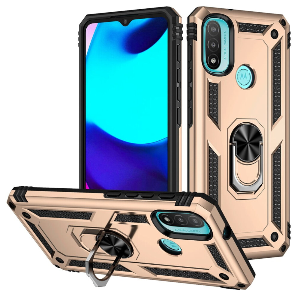 Magnetic Kickstand Case For Motorola Moto E20/E30/E40 Gold 937196971169