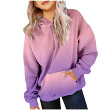 Hoodies for Teen Girls Preppy Oversized Gradient Sweatshirts