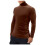 Pull homme uni à col montant et manches longues 1